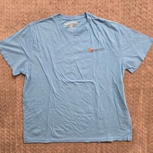 Margaritaville‎ Mens XXL Surf's Up Graphic T-Shirt Light Blue Cotton
